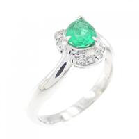 PT エメラルド リング 0.68CT
