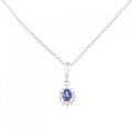 PT サファイヤ ネックレス 0.33CT