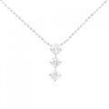 PT スリーストーン ダイヤモンド ネックレス 0.30CT
