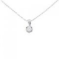 PT ソリティア ダイヤモンド ネックレス 0.12CT