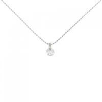 PT ソリティア ダイヤモンド ネックレス 0.34CT