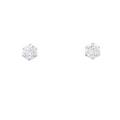 PT ソリティア ダイヤモンド ピアス 0.34CT