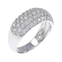 PT パヴェ ダイヤモンド リング 1.10CT