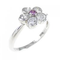 PT フラワー ダイヤモンド リング 0.06CT