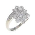 PT フラワー ダイヤモンド リング 1.645CT