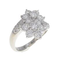 PT フラワー ダイヤモンド リング 1.645CT