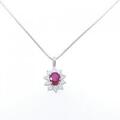 PT ルビー ネックレス 0.47CT