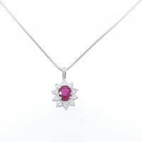 PT ルビー ネックレス 0.47CT