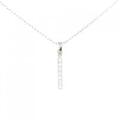 PT1000/PT ダイヤモンド ネックレス 0.09CT