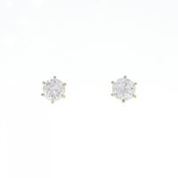 【リメイク】ST/K18YG ダイヤモンドピアス 0.431CT 0.441CT K SI2?I1 GOOD