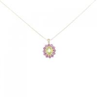 【新品】K10YG ペリドット ネックレス