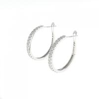 【新品】K18WG ダイヤモンド ピアス 0.60CT