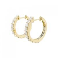 【新品】K18YG ダイヤモンド ピアス 1.002CT