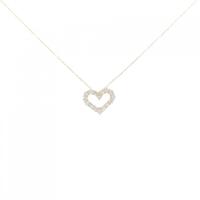 【新品】K18YG ハート ダイヤモンド ネックレス 0.30CT