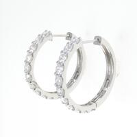 【新品】PT ダイヤモンド ピアス 1.009CT 1.002CT E?F VVS2?SI2 EX?GOOD