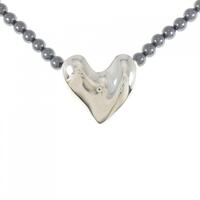 ジョージ ジェンセン ハート ヘマタイト ネックレス