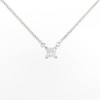 ティファニー プリンセス ネックレス 0.21CT D VVS1 プリンセスカット