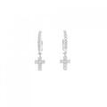 ポンテヴェキオ クロス ダイヤモンドピアス 0.24CT
