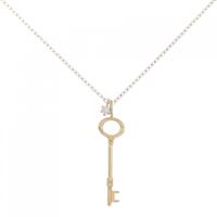 K18YG キー ダイヤモンド ネックレス