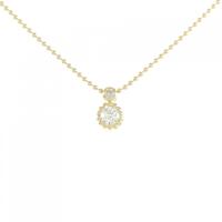 K18YG ダイヤモンド ネックレス 0.21CT