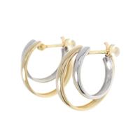 【新品】K18/K14WG ピアス