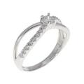 K18WG ダイヤモンド リング 0.30CT
