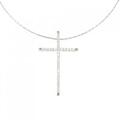 K18WG/750WG クロス アレキサンドライト ネックレス 0.15CT