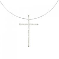 K18WG/750WG クロス アレキサンドライト ネックレス 0.15CT