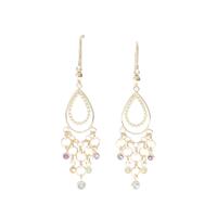 K18YG カラーストーン ピアス