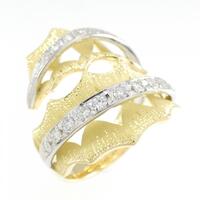 K18YG/PT ダイヤモンド リング