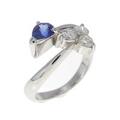 PT サファイヤ リング 0.42CT