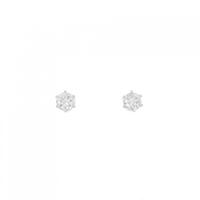PT ソリティア ダイヤモンド ピアス 0.50CT