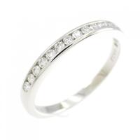 ティファニー ハーフサークル チャネルセッティング リング