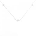 K18WG ダイヤモンド ネックレス 0.16CT