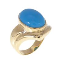 K18YG ターコイズ リング