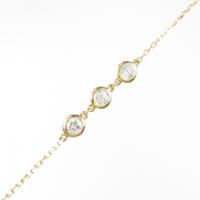 【リメイク】K18YG ダイヤモンド ブレスレット 0.25CT