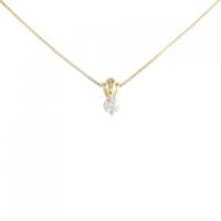 K18YG ダイヤモンド ネックレス 0.15CT