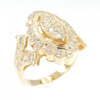K18YG ダイヤモンド リング 0.48CT