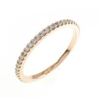 18KPG フルエタニティ ダイヤモンド リング 0.21CT