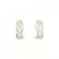 K18WG ダイヤモンド イヤリング