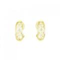K18YG フラワー ダイヤモンド イヤリング 0.70CT