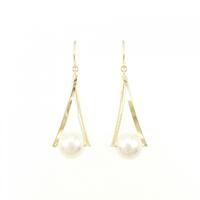 【新品】K18YG アコヤパール ピアス 7.9mm