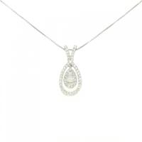 K18WG ダイヤモンド ネックレス 0.50CT