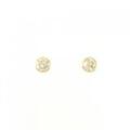 K18YG ソリティア ダイヤモンド ピアス 0.50CT