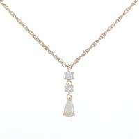 K18YG ダイヤモンド ネックレス 0.38CT