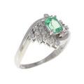 PT エメラルド リング 0.37CT