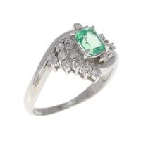 PT エメラルド リング 0.37CT