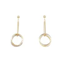 【新品】K18スリーカラー ピアス