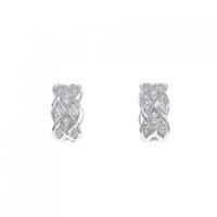 K18WG ダイヤモンド ピアス 0.22CT