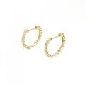 K18YG フープ ダイヤモンド ピアス 0.50CT